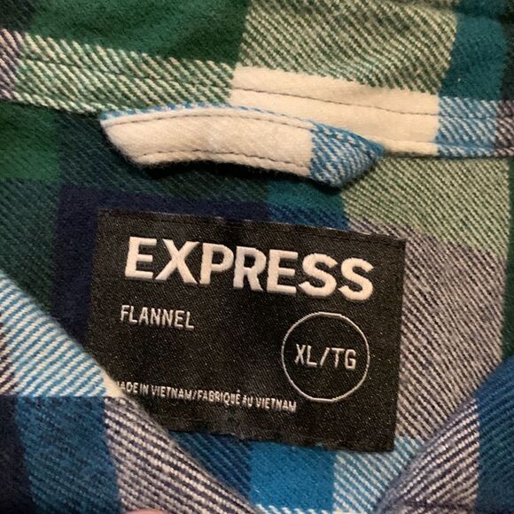 Express flannel button down size xl - Picture 3 of 4